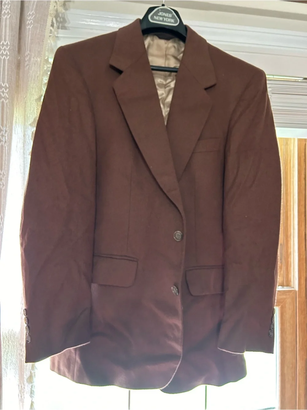 Northwick Men's Brown Pea Coat - Classic Two-Button Style
